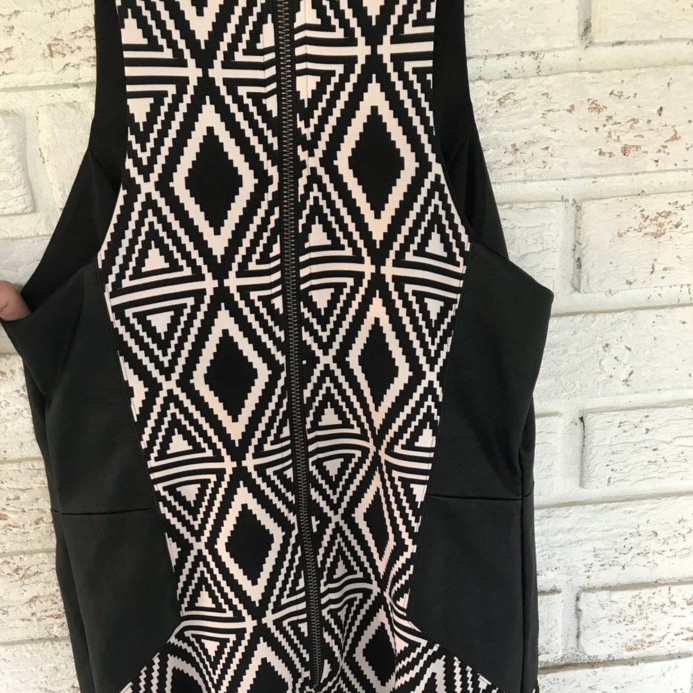 TBags Los Angeles | Faux Leather Skater Dress🖤 - Picture 7 of 8